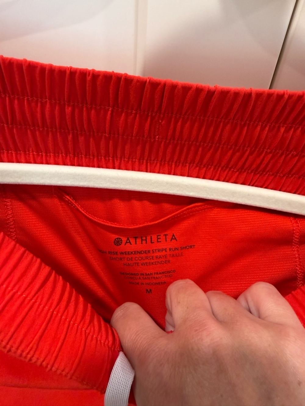Athleta HISH RISE WEEKENDER STRIPE RUN SHORT - Picture 2 of 3